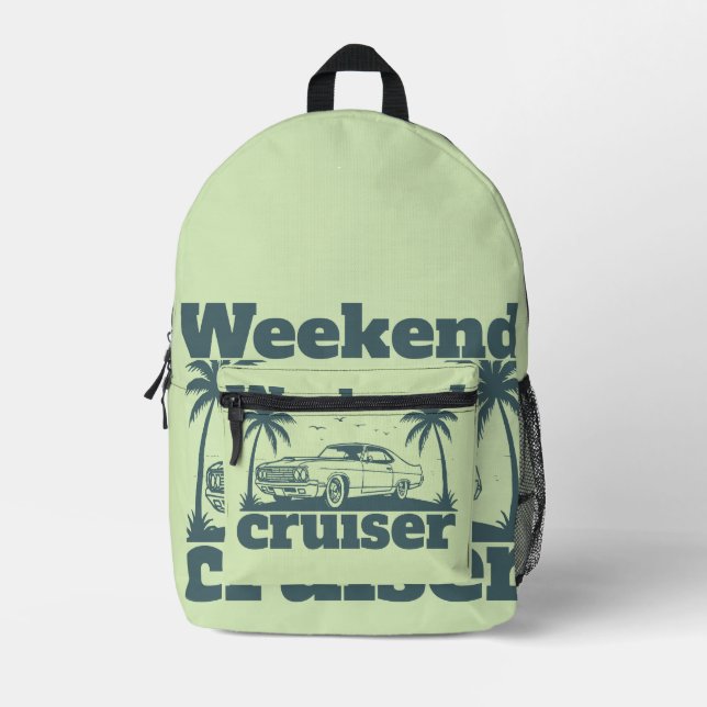 Weekend Cruiser Bedruckter Rucksack (Vorderseite)