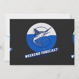 Weekend Forecast  100% Chance  Dankeskarte