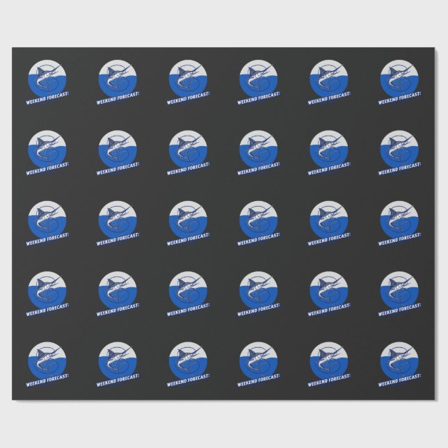 Weekend Forecast  100% Chance  Geschenkpapier (Flach)