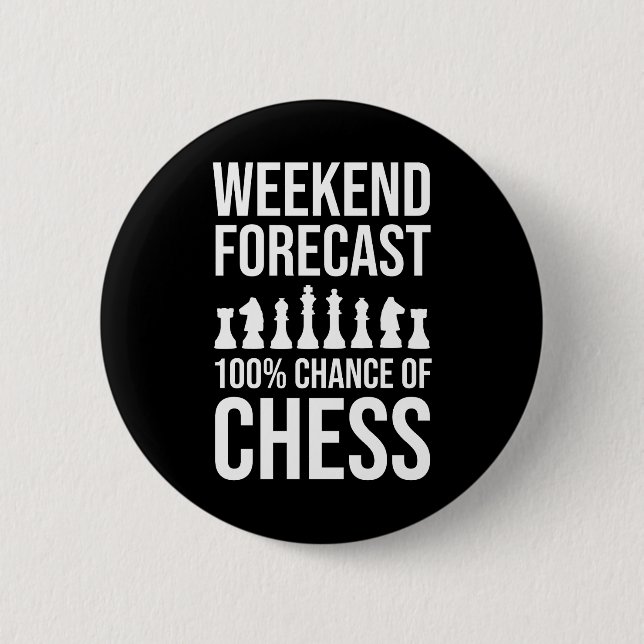 Weekend Forecast - 100% Chance of Chess Button (Vorderseite)