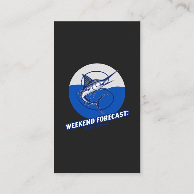 Weekend Forecast  100% Chance  Visitenkarte (Vorderseite)