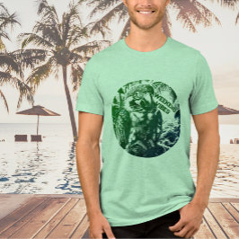 Weekend Green Graphic T - Shirt Tri-Blend-Shirt