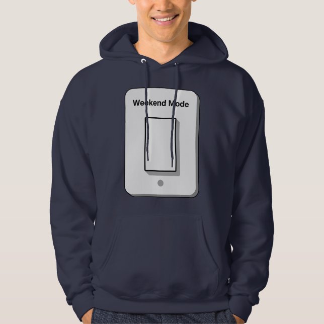 Weekend Mode Toggle Minimal UI Design  Hoodie (Vorderseite)