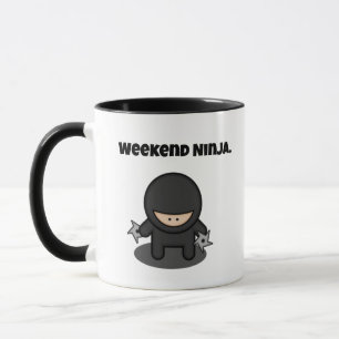 Weekend Ninja Funny Niedlich Japan Cartoon Tasse