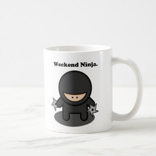 Weekend Ninja Funny Niedlich Japan Cartoon Tasse