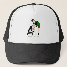 Weekend Warrior Funny Lawn mähen Cartoon Truckerkappe