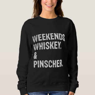 Weekends Whiskey und Doberman Pinscher Cool Sweatshirt