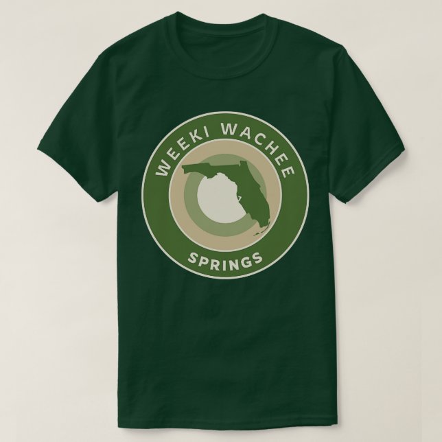 Weeki Wachee Springs Staat Park Florida Bullseye T-Shirt (Design vorne)