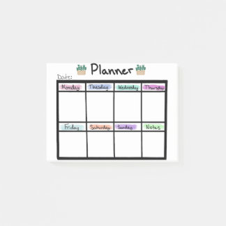 Weekly Planner Post it Notes Post-it Klebezettel