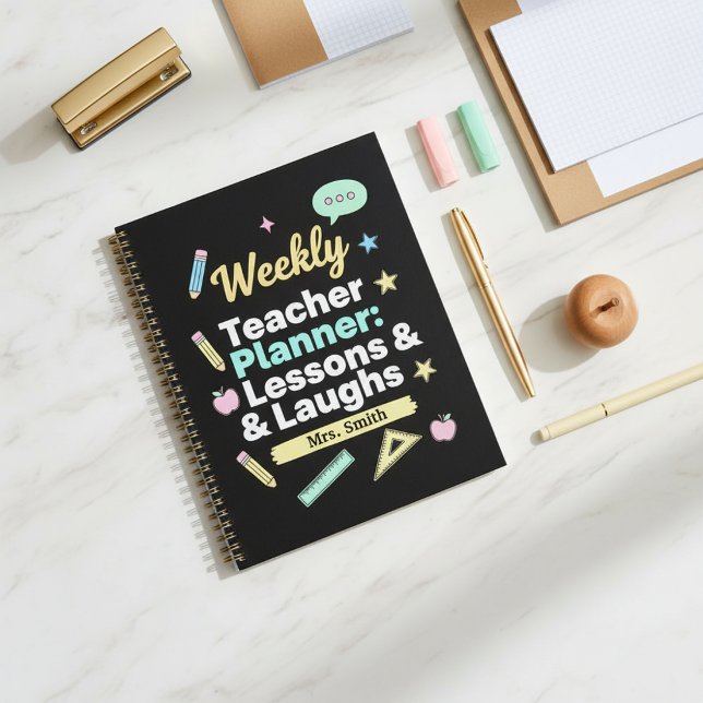 Weekly Teacher Planner: Lessons & Laughs  Planer (Von Creator hochgeladen)
