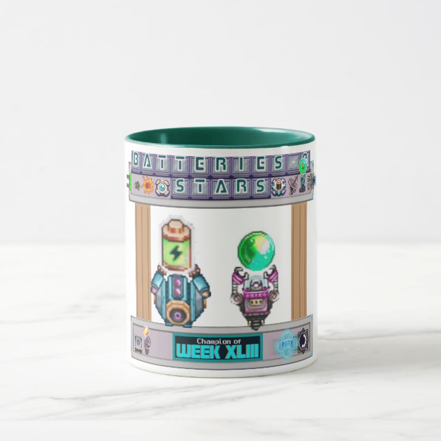 Weekly Trophy Synthesis Batteries&Stars Mug Tasse (Zentrum)