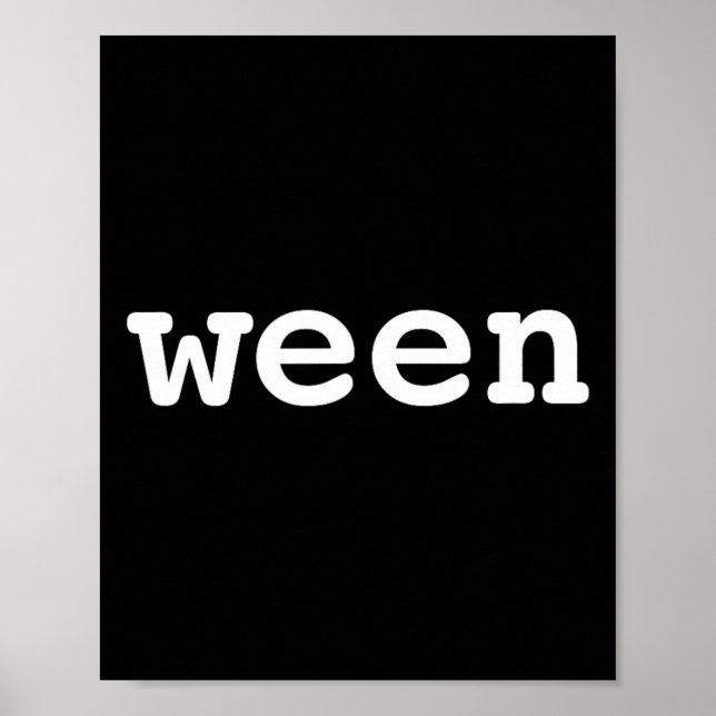 Ween Funny Halloween Pair mit Hallo Poster (Vorne)