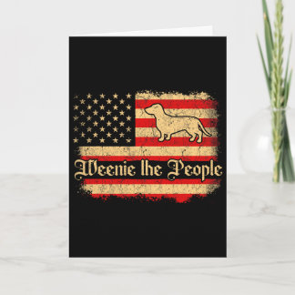 Weenie The People 4. Juli Amerikanische USA-Flagge Karte