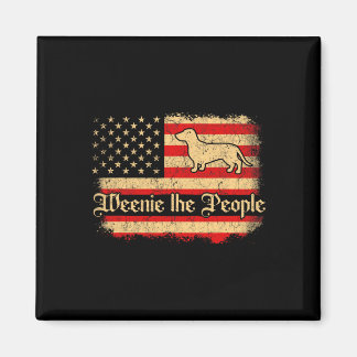 Weenie The People 4. Juli Amerikanische USA-Flagge Magnet