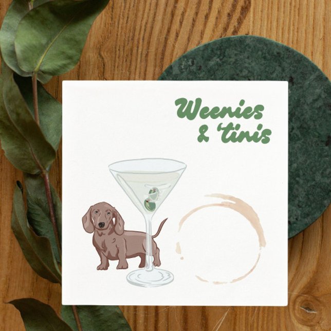 Weenies & Martinis-Party Serviette (Von Creator hochgeladen)