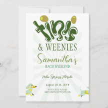 Weenies & Tinies Martini Bash Bachelorette Wochene