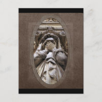 Weeping Beerdigung Art Postkarte