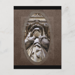 Weeping Beerdigung Art Postkarte