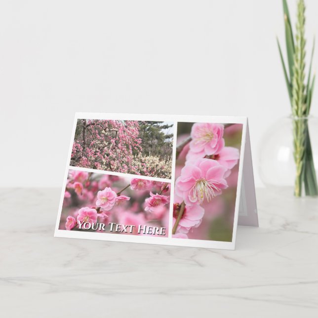 Weeping Japanese Apricot Karte (Vorderseite)