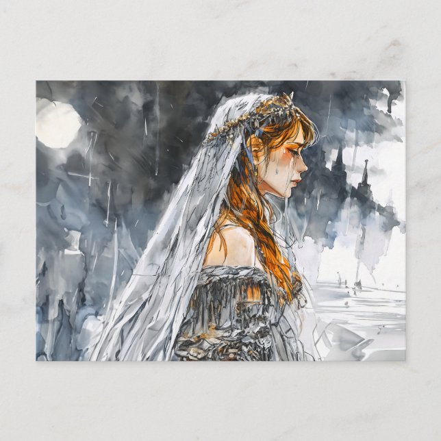 Weeping Princess Rosstrappe Legend Fantasy Scene Postkarte (Vorderseite)