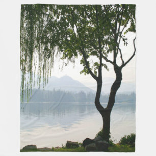 Weeping Willow Mountain View Fleecedecke