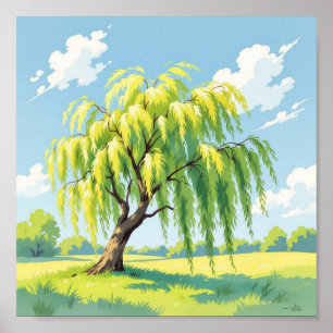 Weeping Willow Poster