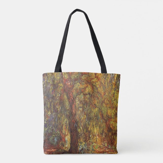 Weeping Willow von Claude Monet, Vintage Kunst (Rückseite)