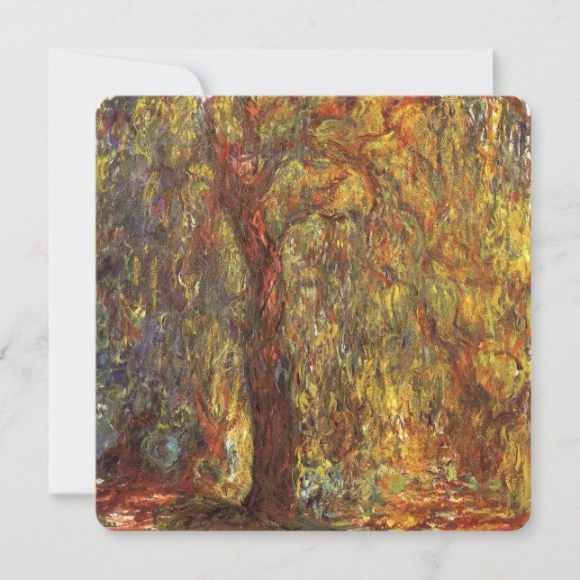 Weeping Willow von Claude Monet, Vintage Kunst (Vorderseite)
