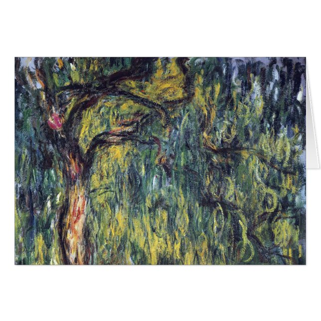 Weeping Willow von Claude Monet, Vintage Kunst (Vorderseite (Horizontal))