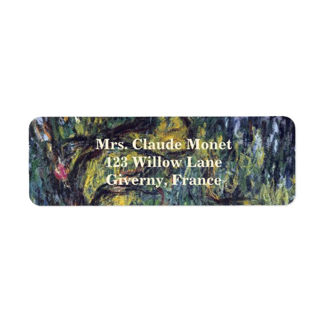 Weeping Willow von Claude Monet, Vintage Kunst (Vorne)