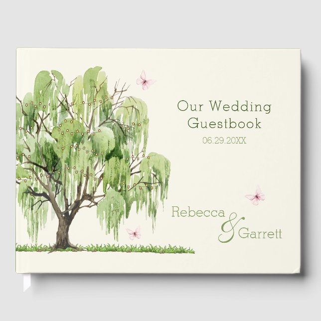 Weeping Willow Wedding Suite Gäestbook Gästebuch (Vorderseite)