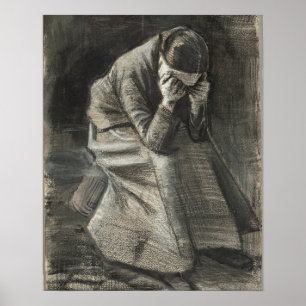 Weeping Woman 1888 Vincent van Gogh Small Poster