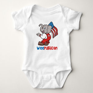 WeePublican und Flagge Baby Strampler