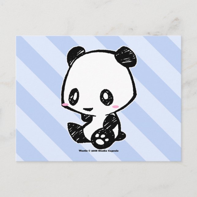 Weetle Panda Postkarte (Vorderseite)