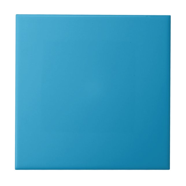 Weezy Blue Solid Color Tile Fliese (Vorderseite)
