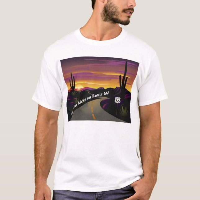 Weg 66 erhalten Ihren Tritten grundlegenden T - T-Shirt (Vorderseite)