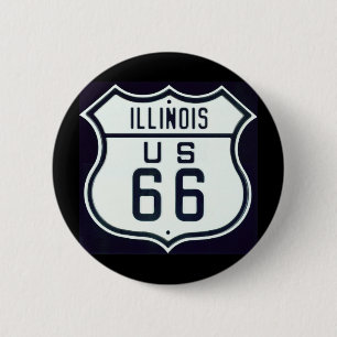 Weg 66 Illinois Button