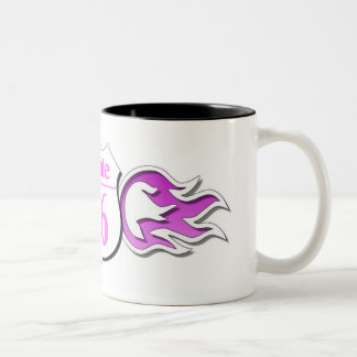 Weg 66 Schalen-Rosa-Flammen Zweifarbige Tasse