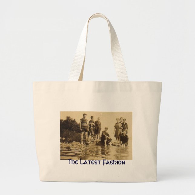 Weg abkühlen, "die späteste Mode-" Strand-Tasche Jumbo Stoffbeutel (Vorne)