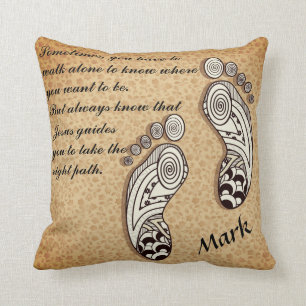 Weg-alleingekritzel-Fuß-Kissen Kissen