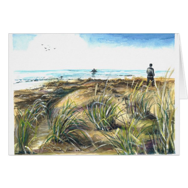 Weg auf dem Ozean-Park-Strand (Vorderseite (Horizontal))