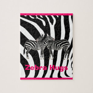 Weg auf der wilden Seite - Zebra-Umarmungen Puzzle
