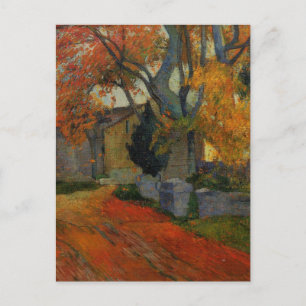 Weg bei Alchamps Arles von Paul Gauguin Postkarte