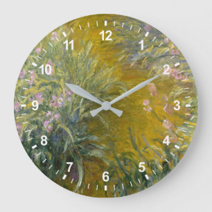 Weg Claude Monets durch die Iris Große Wanduhr