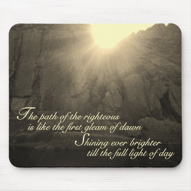 Weg der rechtschaffenen Mausunterlage Mousepad (Vorne)