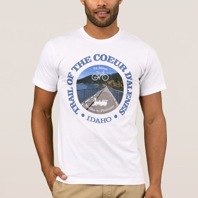 Weg des Coeur d'Alene (Radweg c) T-Shirt (Vorderseite)