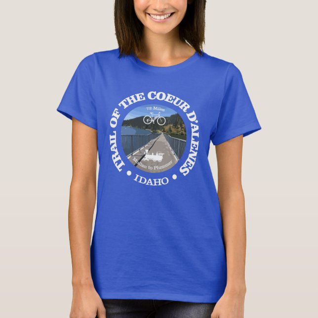 Weg des Coeur d'Alene (Radweg c) T-Shirt (Vorderseite)