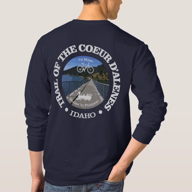 Weg des Coeur d'Alene (Radweg c) T-Shirt (Rückseite)