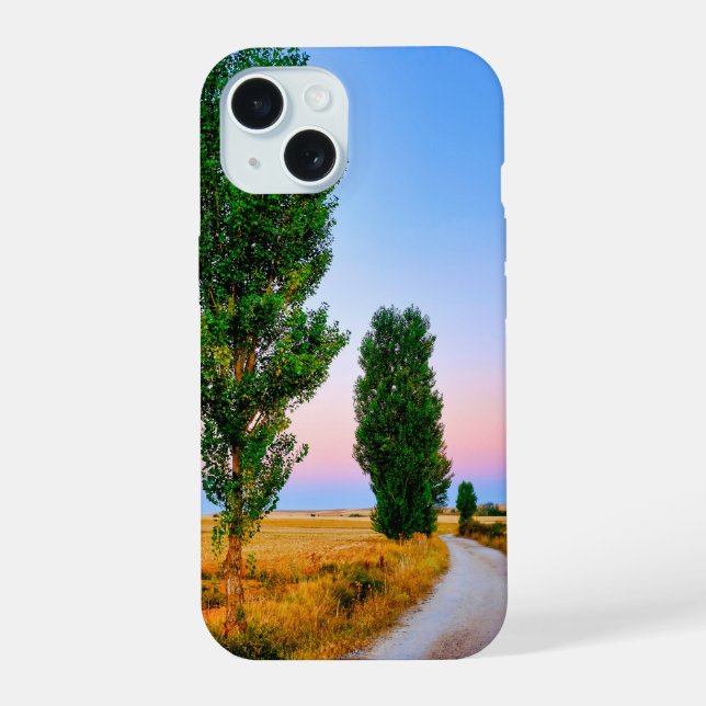 Weg des Jakobswegs iPhone 15 Hülle (Rückseite)