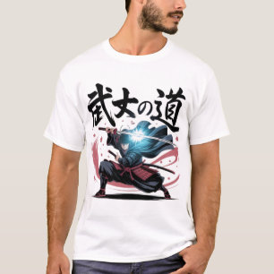 Weg des Samurai Japanische Kanji Anime Katana B T-Shirt
